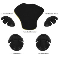 Mens HiVis Mesh Motorcycle Jacket with CE Armor