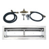 Tretco 18 in. Stainless Steel Drop-In Rectangular Burner Kit Natural Gas