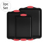 Classic Cuisine 3 Piece Nonstick Cookie Baking Pans Sheet Set