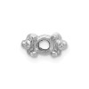 Finest Gold 14K White Gold Head Up to 3.25 mm dia. X855 Add-a-Diamond Bracelet
