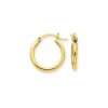 Finest Gold 2 x 13 mm 10K Yellow Gold Polished Round Hoop Earrings, Pair