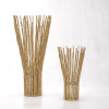 AFD Home Metal Gold Floor Vases - Large & Small - Set of 2
