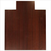 Bamboo Chairmat & Rug in. x 52 ft. 4 ft. Wide Slat DARK CHERRY Bamboo roll-Up Chair Mat 8mm thick with tongue natural latex backing