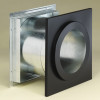 M G Duravent 8DT-WT 8 Inch Duratech Wall Thimble Galvanized Steel Painted Black Finishing Collar Needed Not Included