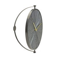 Modern Wood Wall Clock with Suspended Stand 16.25