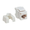 EATON TRIPP LITE SERIES CONNECTIVIT N238-010-WH-6A CAT6 KEYSTONE JACK 4PPOE COMP 110/KRONE 568A/B RJ45 WHITE 10-PACK