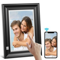 KODAK 10.1 inch FHD 1920x1200IPS, 2+32GB, reddish black color, Wooden Frame, WiFi Digital Photo Frame