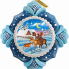 G.Debrekht General Holiday Moose Family Ornament 4.5 in.