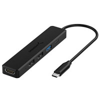 Sabrent HB-TC5P MULTI-PORT USB TYPE-C HUB WITH 4K HDMI POWER DELIVERY 60WATTS 1
