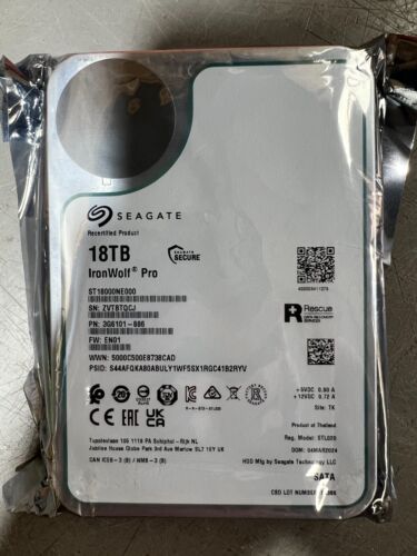 Seagate ST6000NT001 6TB IRONWOLF PRO ENTERPRISE NAS VIDEO PROD RAID STORAGE