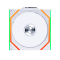 Lian Li UNI Fan SL-Wireless 120 - Single Pack (Reverse Blade) Performance-Oriented ARGB Fan WITHOUT Wireless Connector, Daisy-Chain Design, Customizable Lighting Effects, Low-Noise - White ()