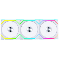 Lian Li UNI Fan SL-Wireless 120 - Triple Pack - Performance-Oriented ARGB Fan with Wireless Connector, Daisy-Chain Design, Customizable Lighting Effects, Low-Noise - White ()