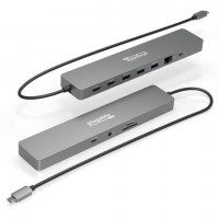 Plugable Technologies USBC-11IN1E PLUGABLE 11-IN-1 USB-C DOCKING STATION, 100W PASS-THROUGH CHARGING, DUAL MONITOR