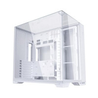 LIAN LI O11Vision Compact White / Steel / Tempered Glass ATX Mid Tower Computer Case, Back Connect Support -