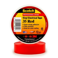 3M 35-3/4X66FT-WHT SCOTCH VINYL COLOR CODING ELECTRICAL TAPE 35, 3/4 IN X 66 FT, WHITE, QTY 10 ROLL