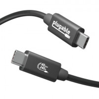 Plugable Technologies USB4-240W-1M PLUGABLE USB4 CABLE WITH 240W CHARGING, 3.3 FEET (1M), USB-IF CERTIFIED, 1X 8K D