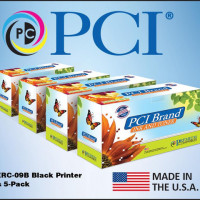 PcI ERC09BPC PCI EPSON ERC-09B (ERC09B) 5-PACK OF BLACK NYLON REPLACEMENT PRINTER RIBBONS HIG