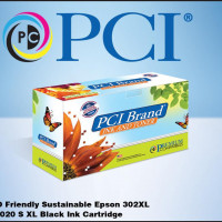 PCI T302XL020-PCI PCI BRAND ECO-FRIENDLY REMAN EPSON 302XL T302XL020-S HIGH YIELD BLACK INK CARTRI