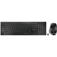 Cherry JD-9500US-2 DW 9500 KEYBOARD + MOUSE COMBO, BLACK, BLUETOOTH OR 2.4GHZ WIRELESS, AES-128 BIT