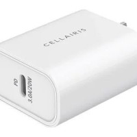 Cellairis 04-0150089 CELLAIRIS SINGLE USB-C WALL ADAPTER WHT