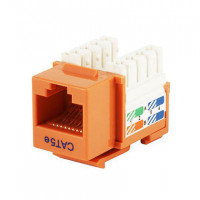 Monoprice 5374 MONOPRICE CAT5E PUNCH DOWN KEYSTONE JACK - ORANGE