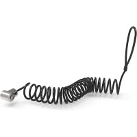 Compulocks CL15C T-BAR SECURITY KEYED COILED CABLE LOCK BLACK
