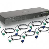 Iogear GCS16KIT 16PORT USB PS/2 COMBO KVM SWITCH CABLES