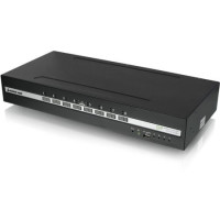 Iogear GCS1418TAA4C 8-PORT SINGLE VIEW DISPLAYPORT PP4.0 SECURE KVM SWITCH W/AUDIO, CAC, TAA