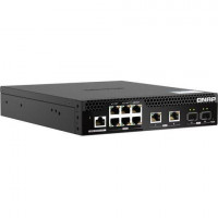 Qnap QSW-M2106R-2S2T-US QNAP RACKMOUNT SWITCH QSW-M2106R-2S2T-US, MANAGEMENT SWITCH, 6 PORT 2.5GBPS, 2 P