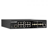 Qnap QSW-M3216R-8S8T-US QNAP HALF-RACKMOUNT SWITCH QSW-M3216R-8S8T-US, LAYER 2 16 PORT MANAGED SWITCH, 8