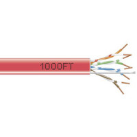 Black Box EYN867B-PB-1000 CAT6 550-MHZ SOLID ETHERNET BULK CABLE - UNSHIELDED (UTP), CMP PLENUM, ORANGE, 1