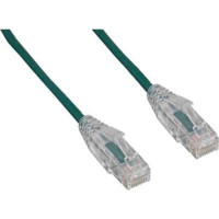 ENet C6-GN-SCB-4-ENC CAT6 GREEN 4 FOOT SLIM 28AWG WITH CLEAR SNAGLESS MOLDED BOOT PATCH CABLE