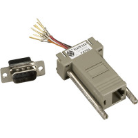 Black Box FA755 MODULAR ADAPTER KIT - DB9 MALE TO RJ45 FEMALE, 8-WIRE
