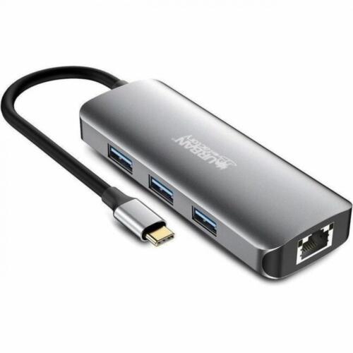 Urban MHC45UF URBAN FACTORY 6-IN-1 USB-C HUB WITH 2 USB-A / 1 HDMI 4K / 2 CARD READERS AND 1 U