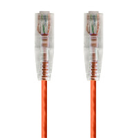 Monoprice 14794 SLIMRUN CAT6 UTP CABLE-1FT ORANGE