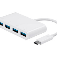 Monoprice 15248 MONOPRICE SELECT SERIES USB-C TO 4X USB-A 3.0 ADAPTER
