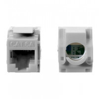 Monoprice 15664 MONOPRICE CAT6A RJ45 TOOLLESS 180-DEGREE KEYSTONE JACK FOR 22-24AWG SOLID WIRE_