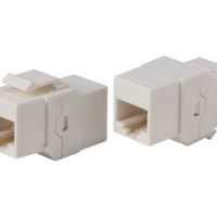 Monoprice 15696 MONOPRICE CAT6A RJ45 INLINE COUPLER TYPE FEEDTHROUGH KEYSTONE JACK FOR 22-24AWG