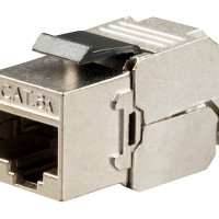 Monoprice 15965 MONOPRICE ENTEGRADE SERIES CAT6A RJ-45 180-DEGREE SHIELDED DIE CAST KEYSTONE_ SL