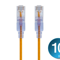Monoprice 16337 MONOPRICE SLIMRUN CAT6A ETHERNET PATCH CABLE - SNAGLESS RJ45_ UTP_ PURE BARE COP