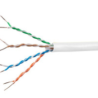 Monoprice 18601 MONOPRICE CAT6A ETHERNET BULK CABLE - SOLID, 550MHZ, UTP, CMR, RISER RATED, PURE