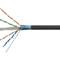 Monoprice 18609 MONOPRICE CAT6 ETHERNET BULK CABLE - SOLID_ 550MHZ_ STP_ CMR_ RISER RATED_ PURE