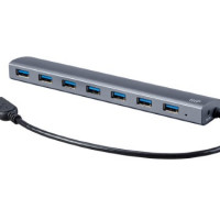 Monoprice 21672 MONOPRICE USB 3.0 7-PORT ALUMINUM HUB_ WITH AC ADAPTER