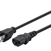 Monoprice 24197 MONOPRICE POWER CORD - NEMA 5-15P TO IEC 60320 C13_ 18AWG_ 10A/1250W_ 3-PRONG_ B