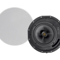 Monoprice 24435 MONOPRICE AMBER CEILING SPEAKERS 8-INCH 2-WAY CARBON FIBER WITH RIBBON TWEETER (