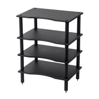 Monoprice 27678 MONOLITH BY MONOPRICE 4 TIER AUDIO STAND (BLACK)