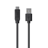 Monoprice 27926 MONOPRICE ESSENTIALS USB TYPE C TO USB-A 2.0 CABLE - 480MBPS_ 3A_ 26AWG_ BLACK_