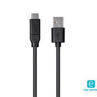 Monoprice 27928 MONOPRICE ESSENTIALS USB TYPE-C TO USB TYPE-A 2.0 CABLE - 480MBPS_ 3A_ 26AWG_ BL