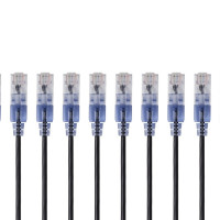 Monoprice 29437 WITH A CABLE DIAMETER OF ALMOST HALF A STANDARD CAT6A CABLE; SLIMRUN CAT6A IS EA