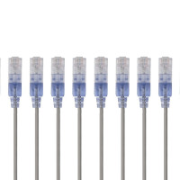 Monoprice 29439 MONOPRICE SLIMRUN CAT6A ETHERNET PATCH CABLE - SNAGLESS RJ45_ STRANDED_ UTP_ PUR